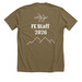 Nature Shirt, a Heather Olive Premium Unisex Tee (back-view)