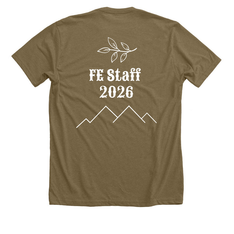 Nature Shirt, a Heather Olive Premium Unisex Tee (back-view)