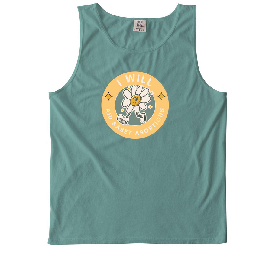 Aid and Abet, a Seafoam Comfort Colors Tank Top