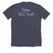 BCCTWB44, a Heather Midnight Navy Premium Unisex Tee (back-view)