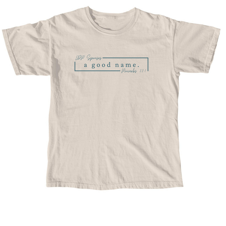 LDP Spouses 2026 - T-Shirt Blue Logo, a Ivory Comfort Colors Unisex Tee