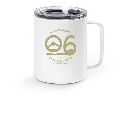 O/6 travel mug, a White Stainless Steel Travel Mug