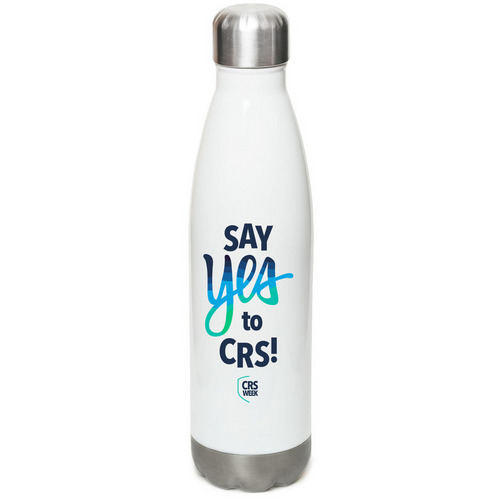 CRS Week 2026, a White Stainless Steel Water Bottle