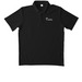 FBC Amory White Logo, a Black Unisex Performance Polo