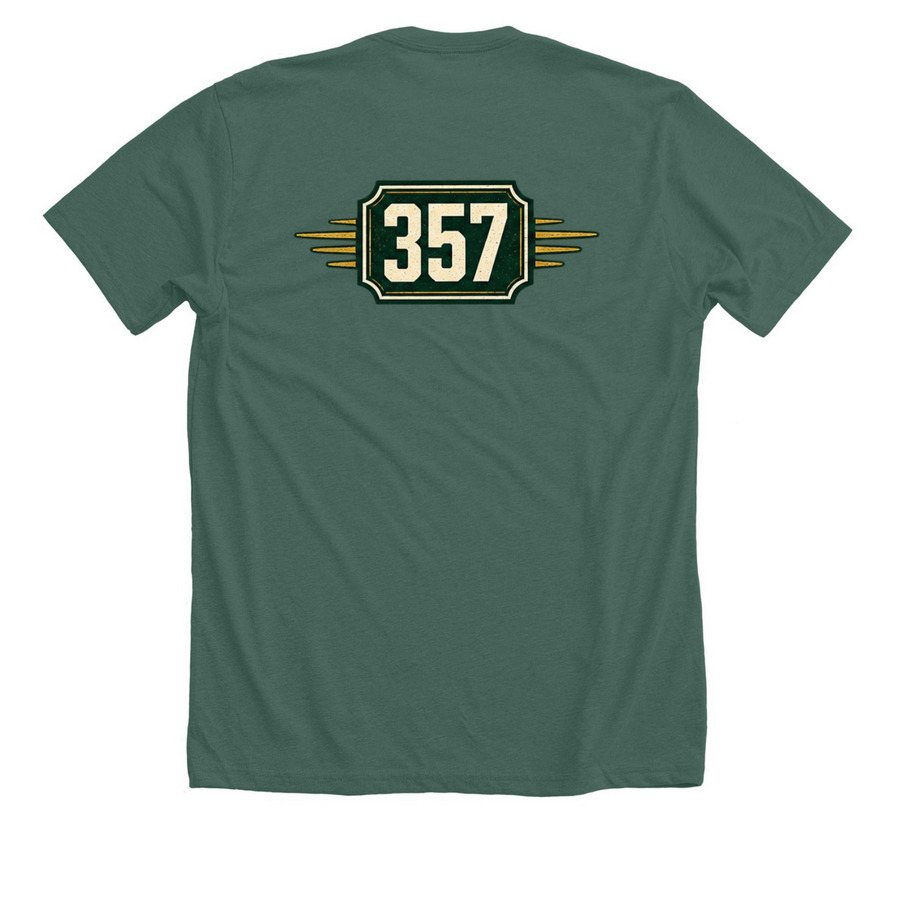 Onward Motion Kentucky 2026, a Heather Forest Premium Unisex Tee (back-view)