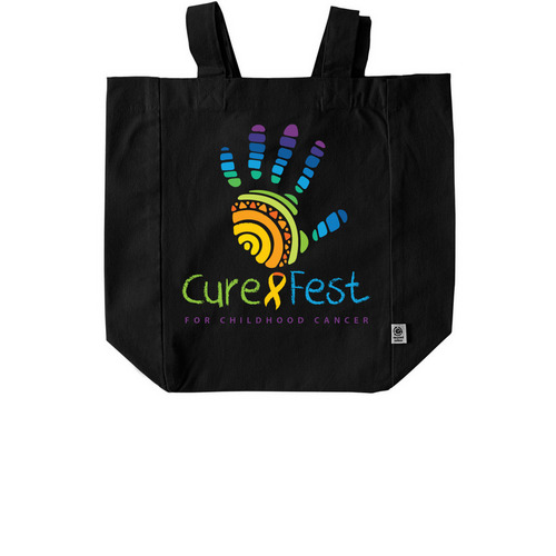 CureFest - Tote Bags, a Black Recycled Cotton Tote Bag