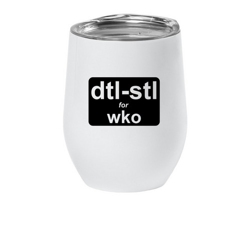 Drinkware - Wine Tumbler, a White Insulated Wine Cup