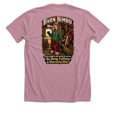 Barn Bimbo, a Heather Orchid Premium Unisex Tee