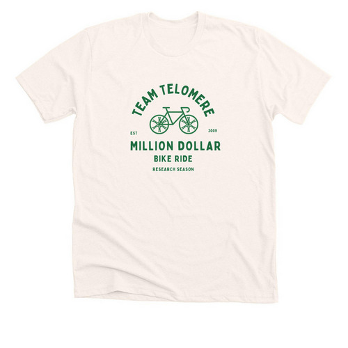Team Telomere Million Dollar Bike Ride 2026&nbsp;, a Heather Natural Premium Unisex Tee