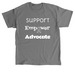 Support, Empower, Advocate., a Charcoal Classic Unisex Tee