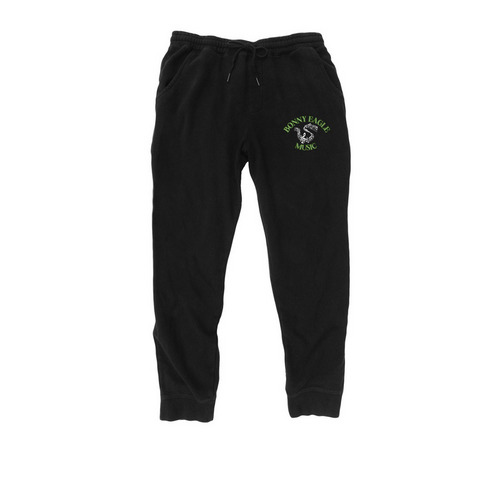 BE MUSIC JOGGERS, a Black Midweight Fleece Joggers