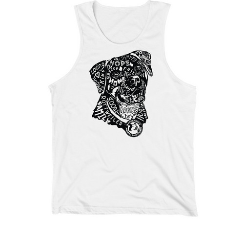 Devoted Rotti, a White Premium Cotton Tank