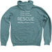Official TLC Logo Apparel 2020 - White, a Heather Deep Teal Zip Up Hoodie (back-view)