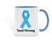 Nancy's Cancer Fight Fundraiser, a Light Blue Two-Tone Ceramic Mug