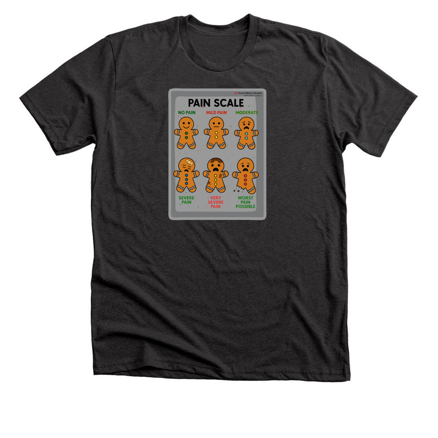Pain Scale, a Dark Grey Heather Premium Unisex Tee