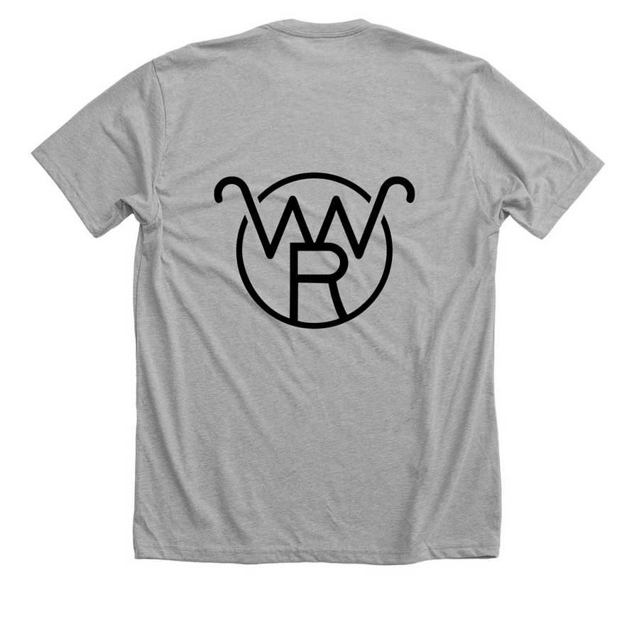 Rescue. Restore. Redeem., a Athletic Heather Premium Unisex Tee (back-view)