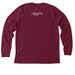 Scrooge and Marley, a Heather Cardinal Premium Long Sleeve Tee (back-view)
