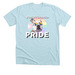 Boroughbred Pride T-Shirt 2023, a Heather Ice Blue Premium Unisex Tee