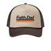 Faith Dad Trucker Hat, a Stone/ Coffee Bean Printed Foam Trucker Hat