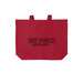 Tiny Porch, a Deep Red Cotton Canvas Tote Bag