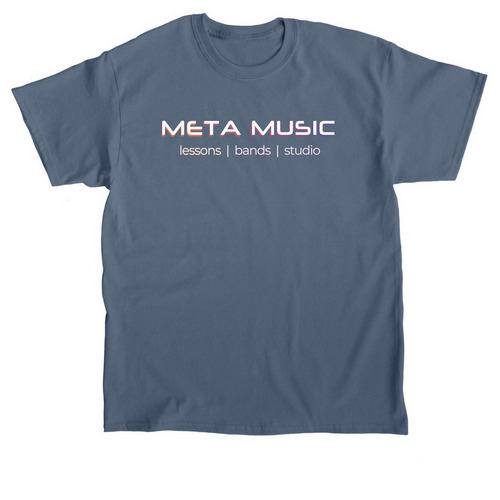 2025 Meta Music&nbsp;, a Indigo Blue Classic Unisex Tee