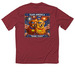 100% Polyester&nbsp;American Pups, a True Red Classic Performance Tee (back-view)