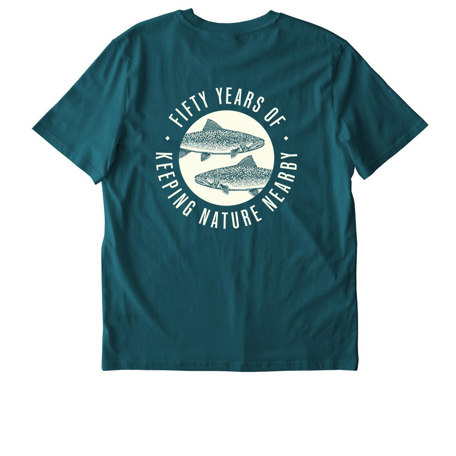 Brook Trout ? Dark (T-shirt, Crewneck), a Stargazer Stanley/Stella Unisex Creator 2.0 Tee (back-view)