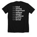 I AM Affirmation Collection in White!, a Solid Black Blend Premium Unisex Tee (back-view)