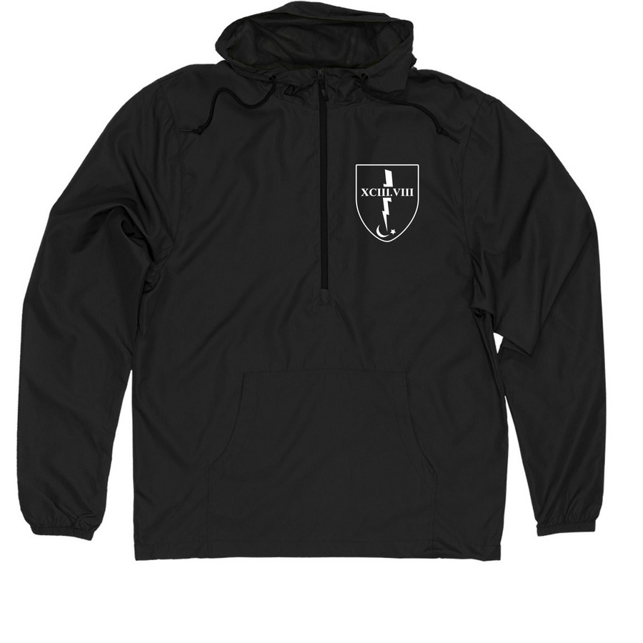 OG TIO Shield Windbreaker, a Black Quarter-Zip Windbreaker