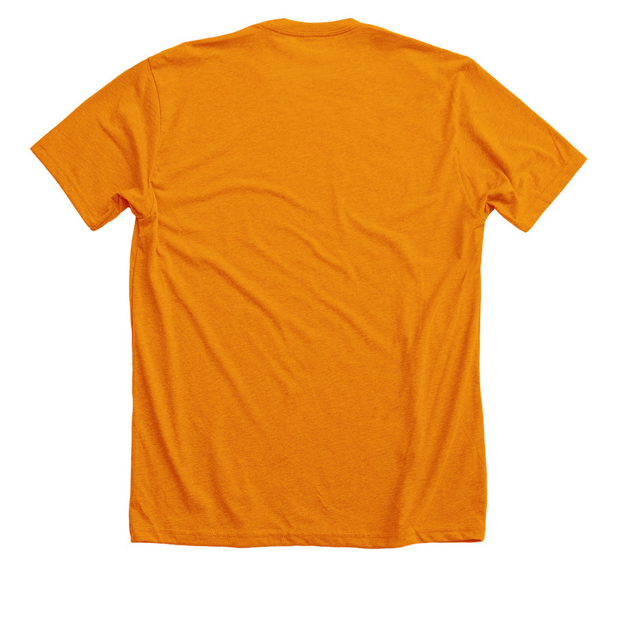Bee-kind tees and hoodies&nbsp;, a Heather Orange Premium Unisex Tee (back-view)