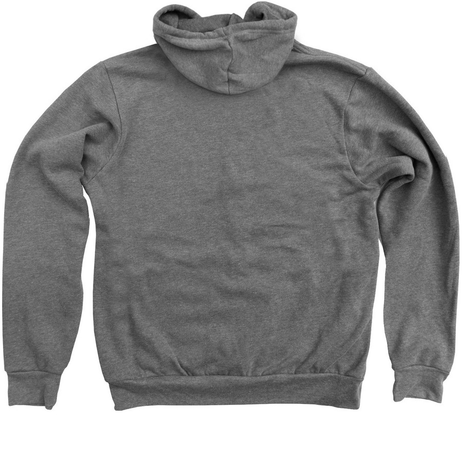 WYSA/VR Adult T-Shirts and Hoodies, a Deep Heather Zip Up Hoodie (back-view)