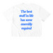 The Best Stuff, a White Comfort Colors Boxy Tee (back-view)