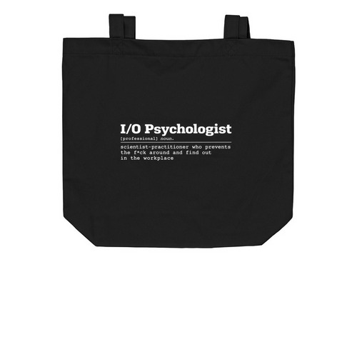 Fool Around Totes, a Black Organic Cotton Tote Bag