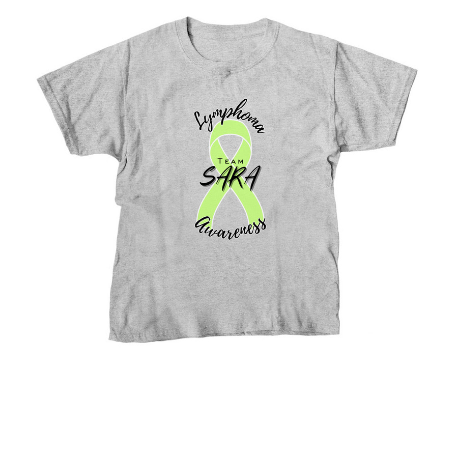 Team Sara- Lymphoma Awareness ?, a Sport Grey Youth Unisex Tee