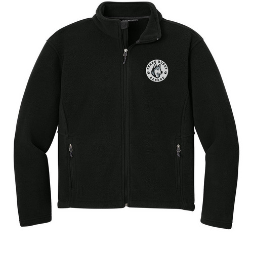 TXHR - Embroidery, a Black Everyday Fleece Jacket