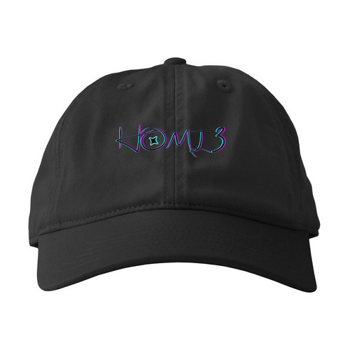 Homi3 Hats, a Black Printed Eco Baseball Cap