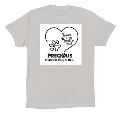 Help US to help save the pups!!???, a Solid Athletic Grey Premium Cotton Tee