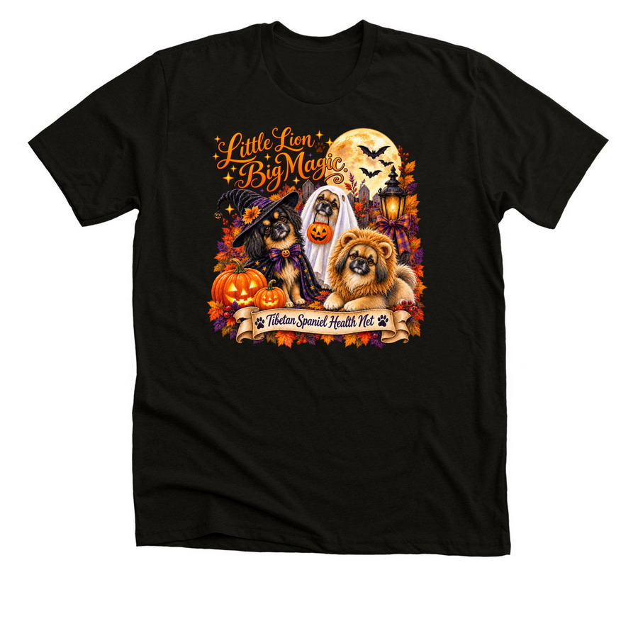 It's a Tibbie Halloween, a Black Heather Premium Unisex Tee