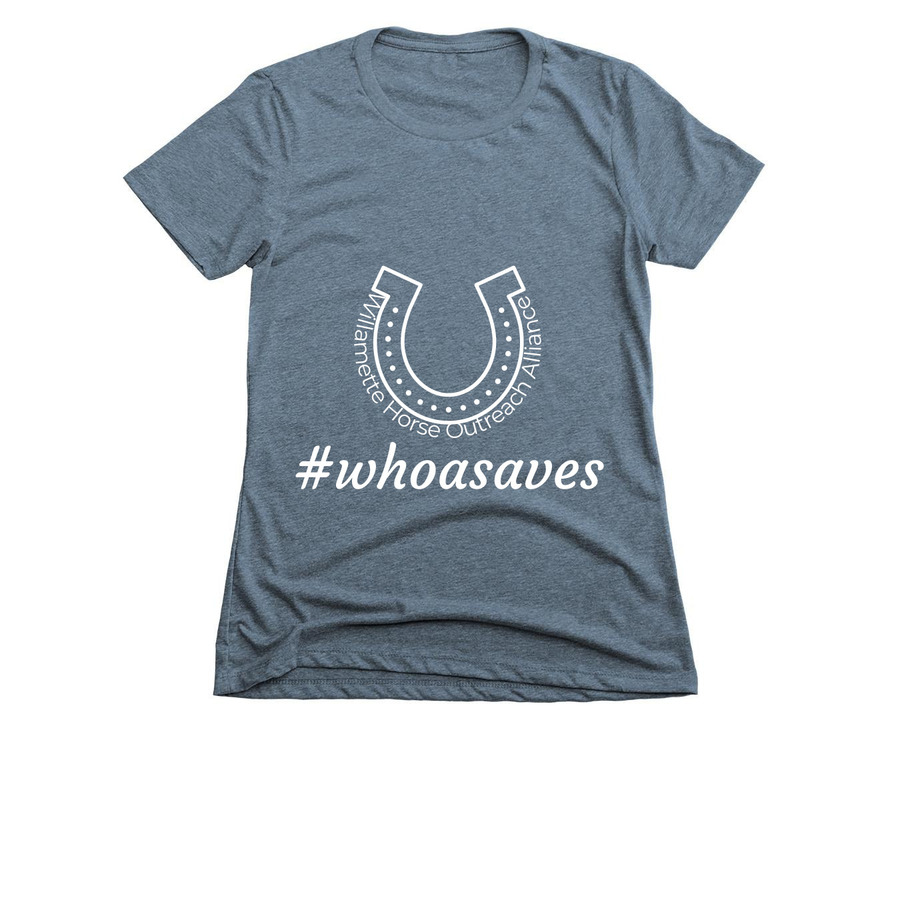 #whoasaves&nbsp;&nbsp;, a Indigo Women's Slim Fit Tee
