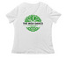 Trendy (probably) light and green, a White Women's Relaxed V-Neck Tee