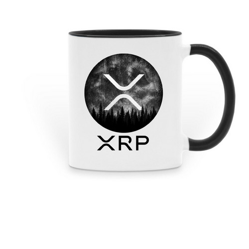 XRP Coffee Mug, a Black Two-Tone Ceramic Mug