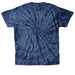 Chicago Hawk Dog, tie-dye, a Navy Classic Tie Dye Tee (back-view)