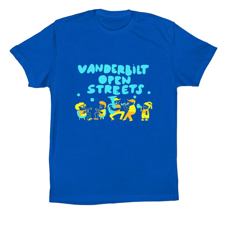 Vanderbilt Open Streets More T-Shirts, a True Royal Premium Cotton Tee