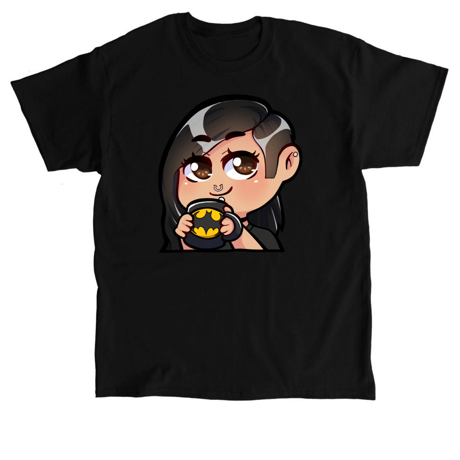 Chaos and Caffeine, a Black Classic Unisex Tee