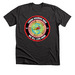 We All Live Here, a Dark Grey Heather Premium Unisex Tee