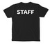D9HL Staff, a Black Comfort Colors Pocket Tee (back-view)