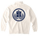 Go to Apparel with a blue logo!, a Bone Midweight Quarter Zip Pullover (back-view)