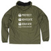 KCPRN Fall Collection, a Army Quarter-Zip Windbreaker (back-view)