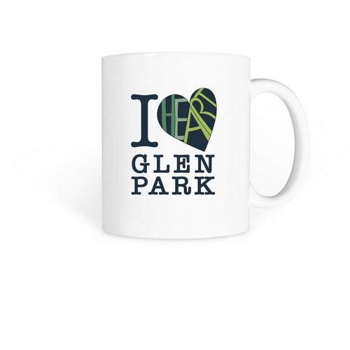 I HEART Glen Park Mug, a White Coffee Mug