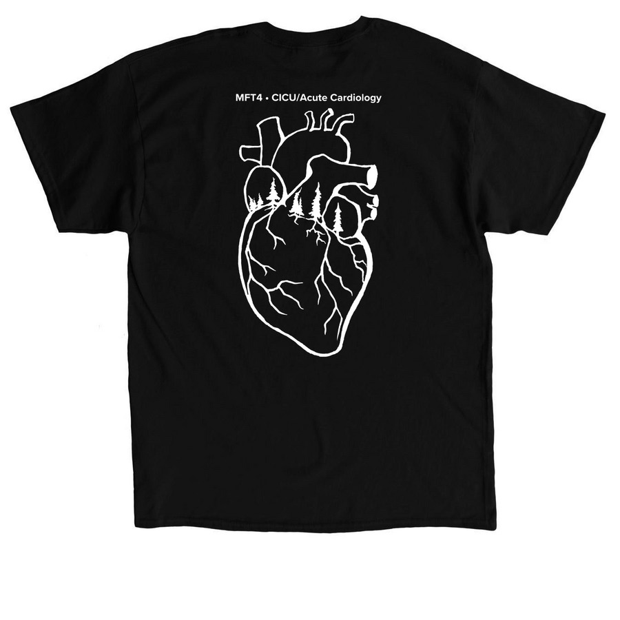 MFT4 HWE Committee Fundraiser V2 (W), a Black Classic Unisex Tee (back-view)